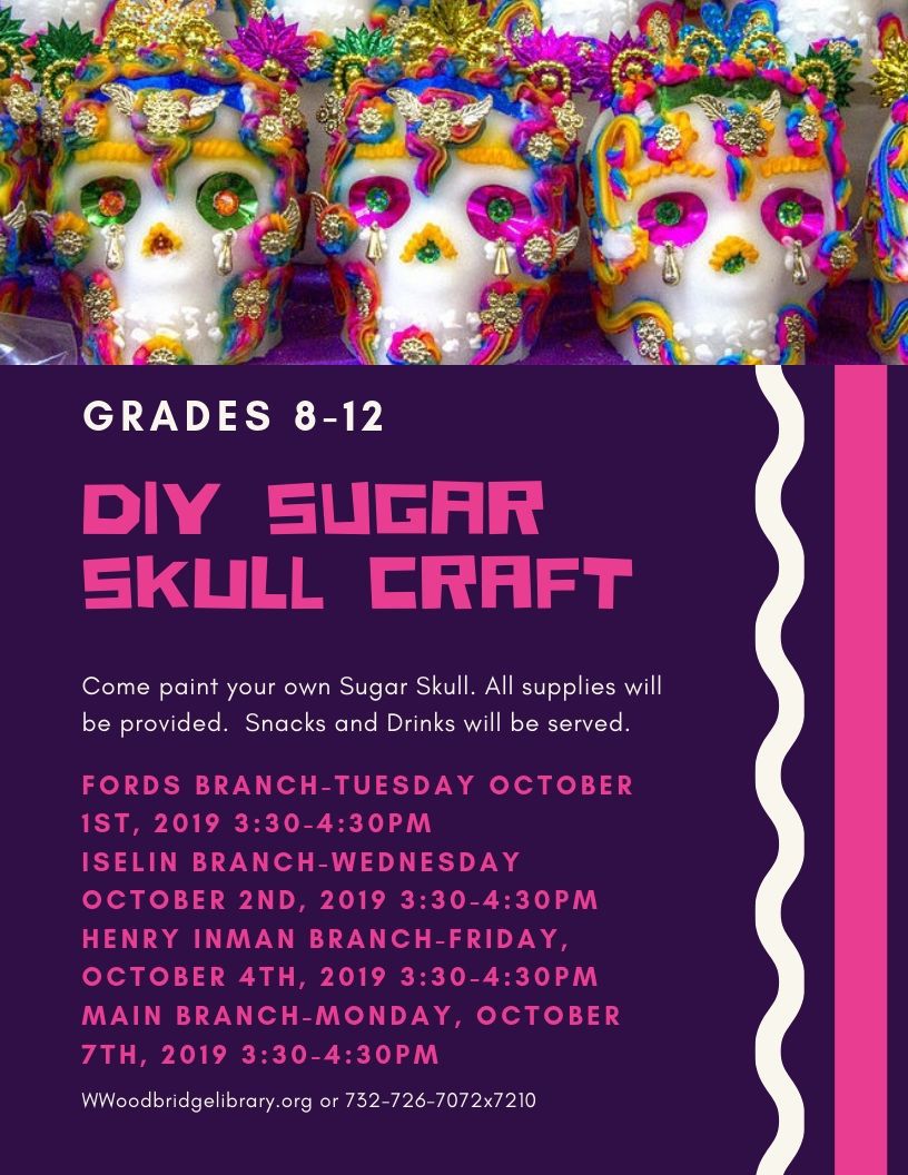 Teen Sugar Skull Craft @ Iselin