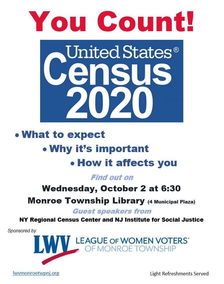 LWV MT SPONSORS 2020 CENSUS INFO SESSION