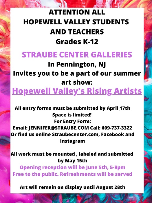 Straube Galleries Presents: Hopewell Valley's Rising Artists