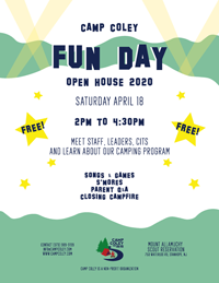 Camp COLEY Fun Day Open House