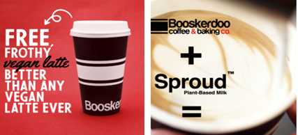 Free Vegan Lattes at Five Booskerdoo Coffee and Baking CO. New Jersey Locations