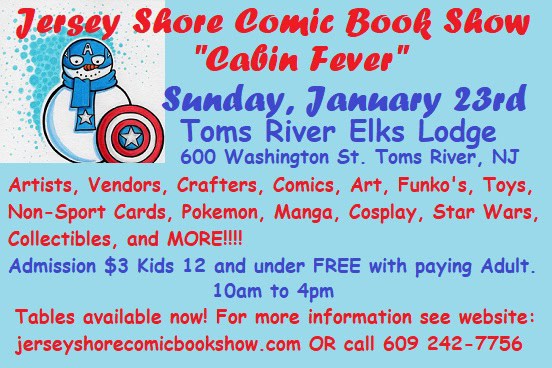 Jersey Shore Winter Comic Book Show