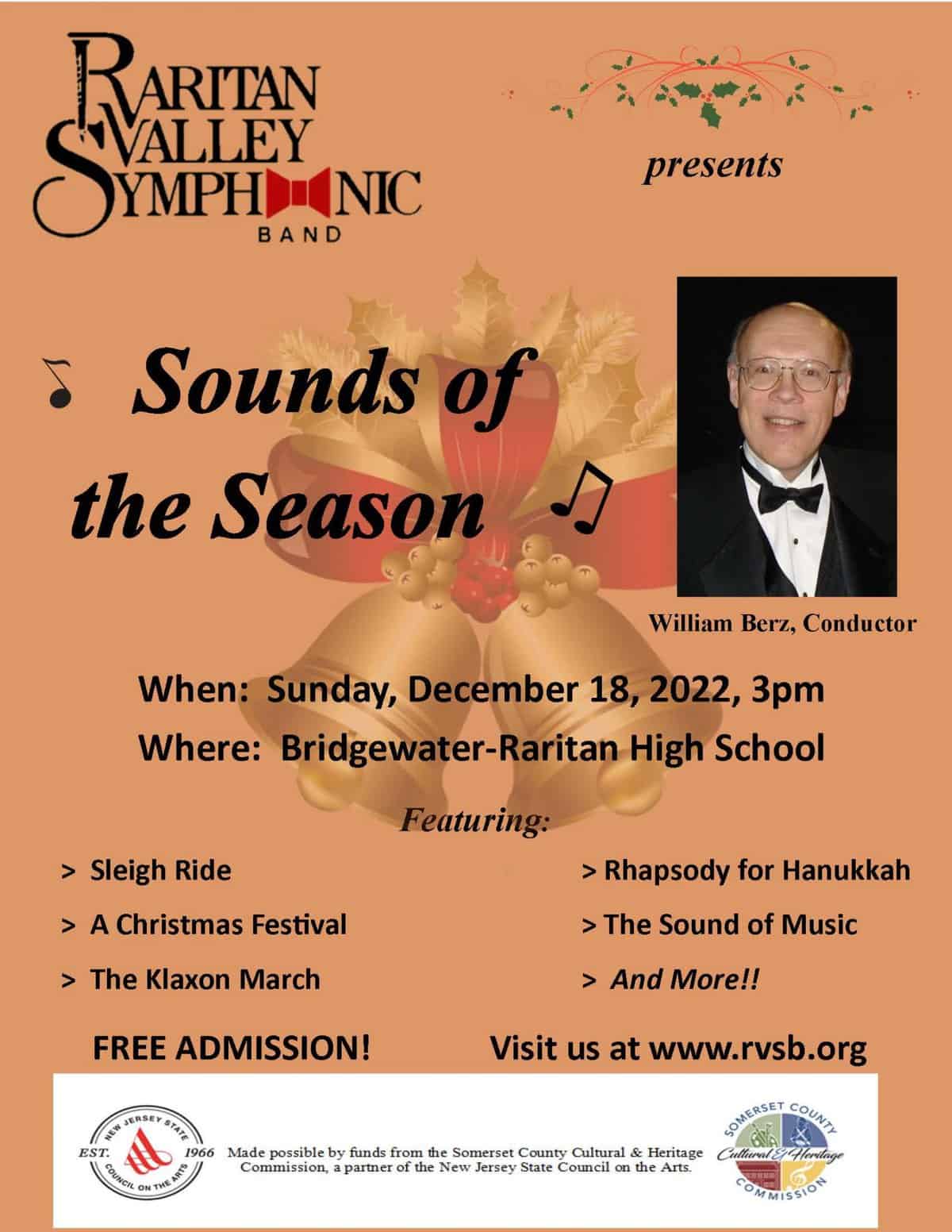Raritan Valley Symphonic Band 2023 Holiday Concert