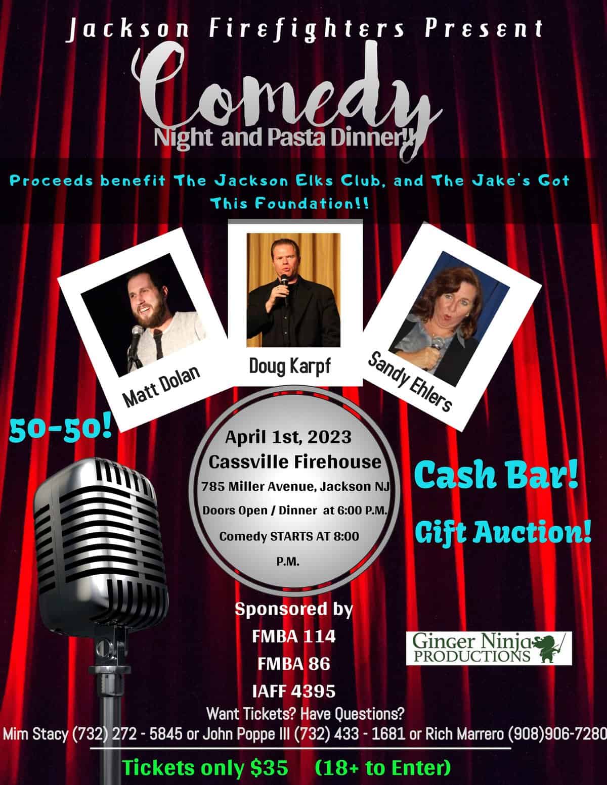 Comedy Show and Pasta Dinner