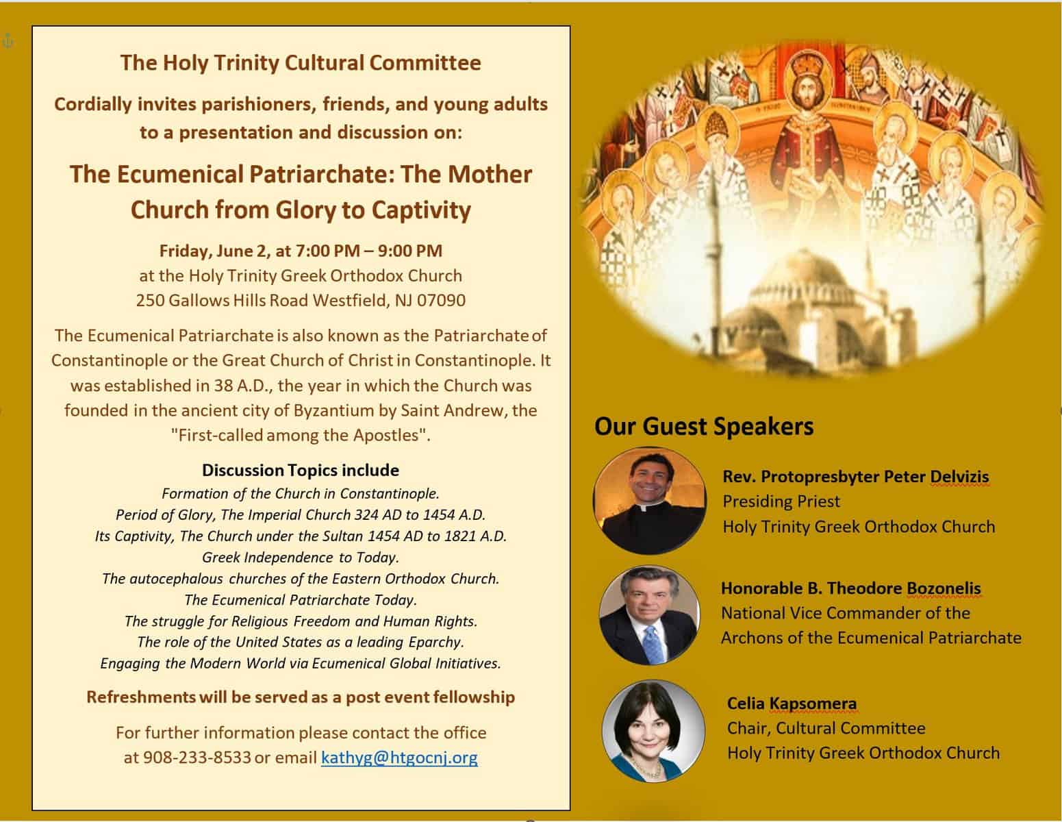 The Ecumenical Patriarchate: The Mother Church from Glory to Captivity.