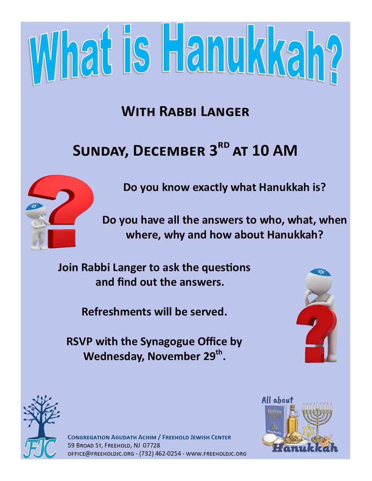 What is Hanukkah? with Rabbi Langer