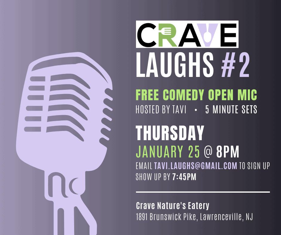 Crave Laughs: Comedy Open Mic in Lawrenceville