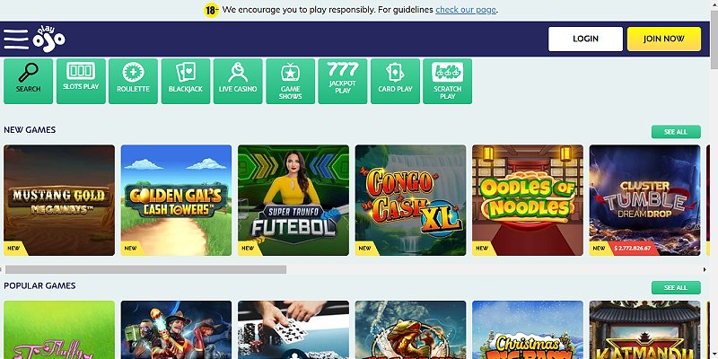 Play OJO Casino UK