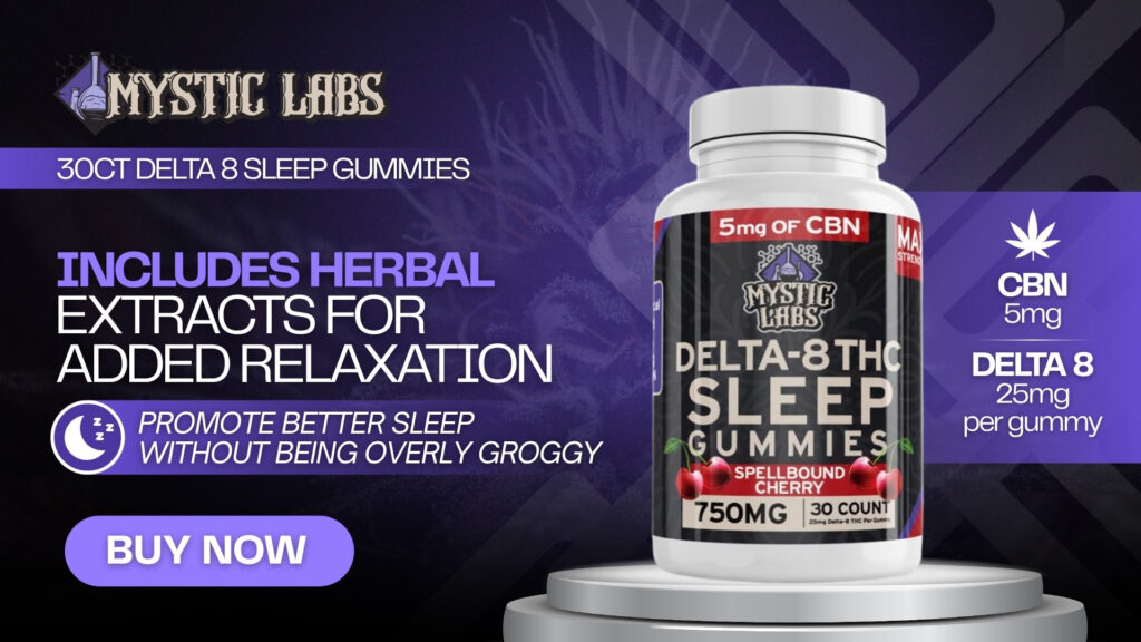 30ct Delta 8 Sleep Gummies – Mystic Labs