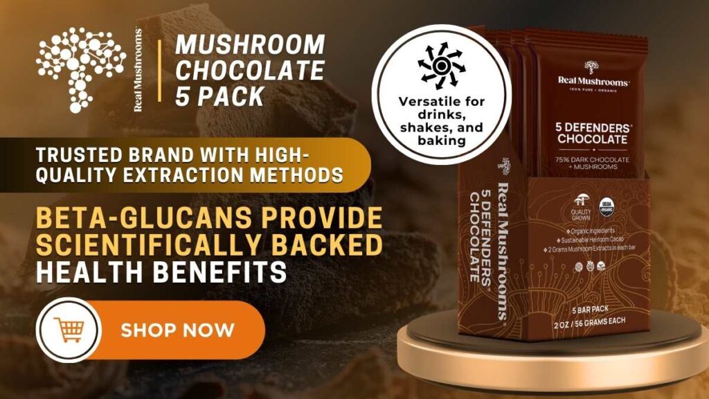 Real Mushrooms Mushroom Chocolate 5 Pack