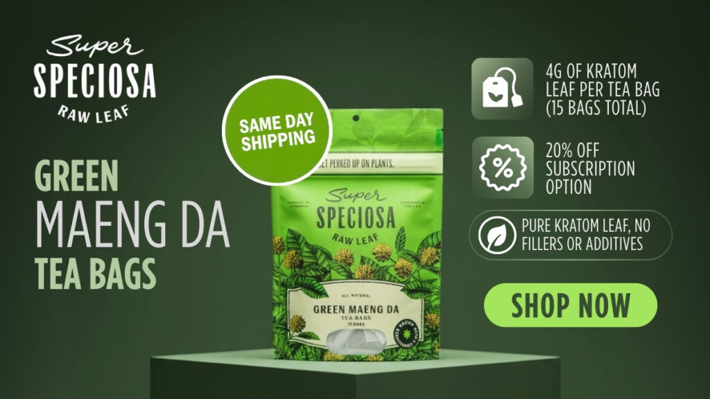Super Speciosa Green Maeng Da Tea Bags