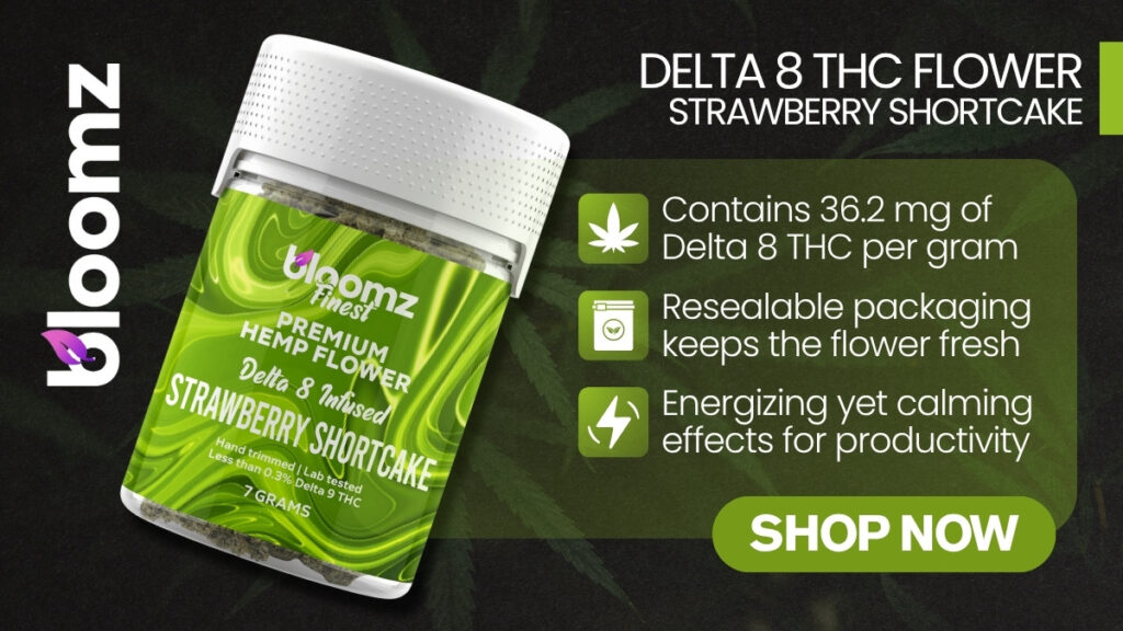 Delta 8 THC Flower (Strawberry Shortcake)